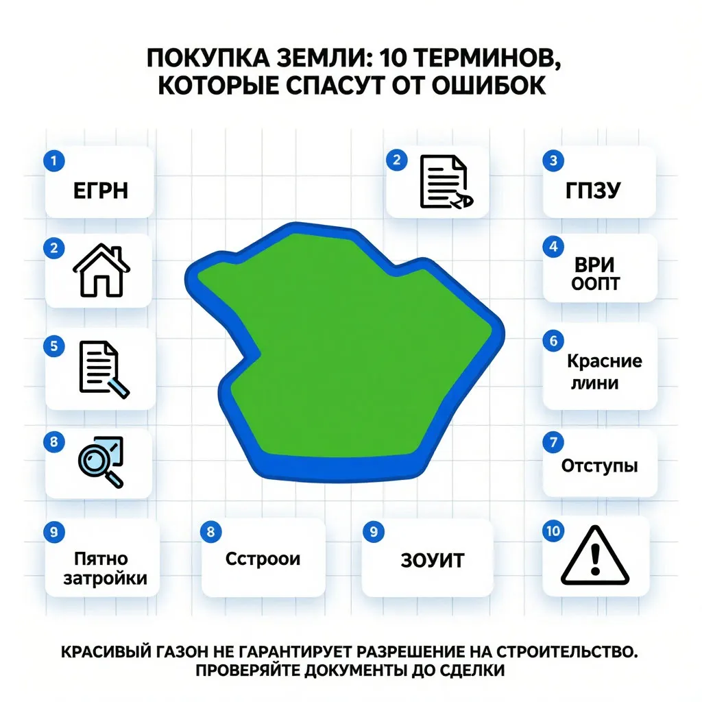 Покупка земли: 10 терминов, которые спасут от ошибок